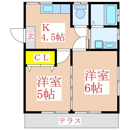 ハイツＹＭの物件間取画像